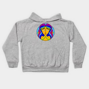 Vibrant 70s Style Planet Earth Spirit Mother Gaia (MD23ERD008) Kids Hoodie